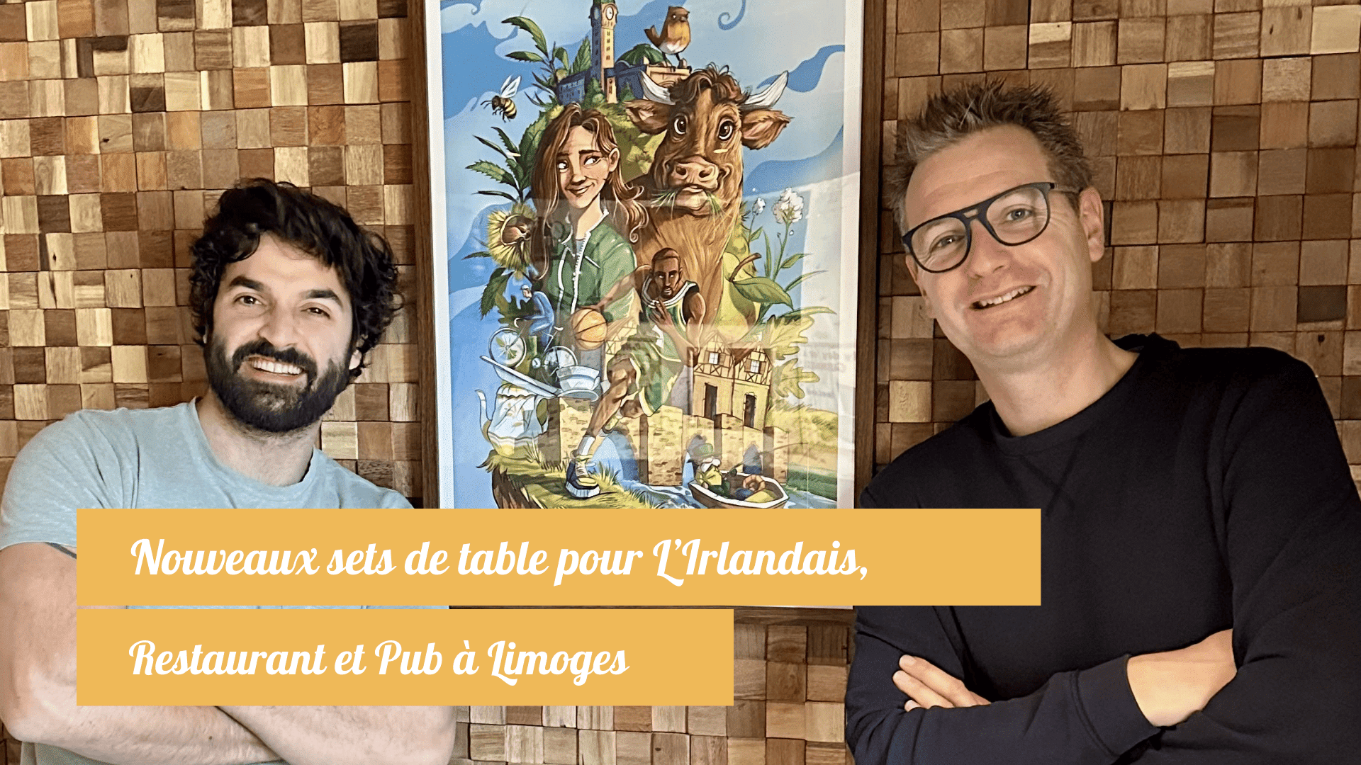 Nouveaux sets de table pour L’Irlandais, restaurant et pub à Limoges