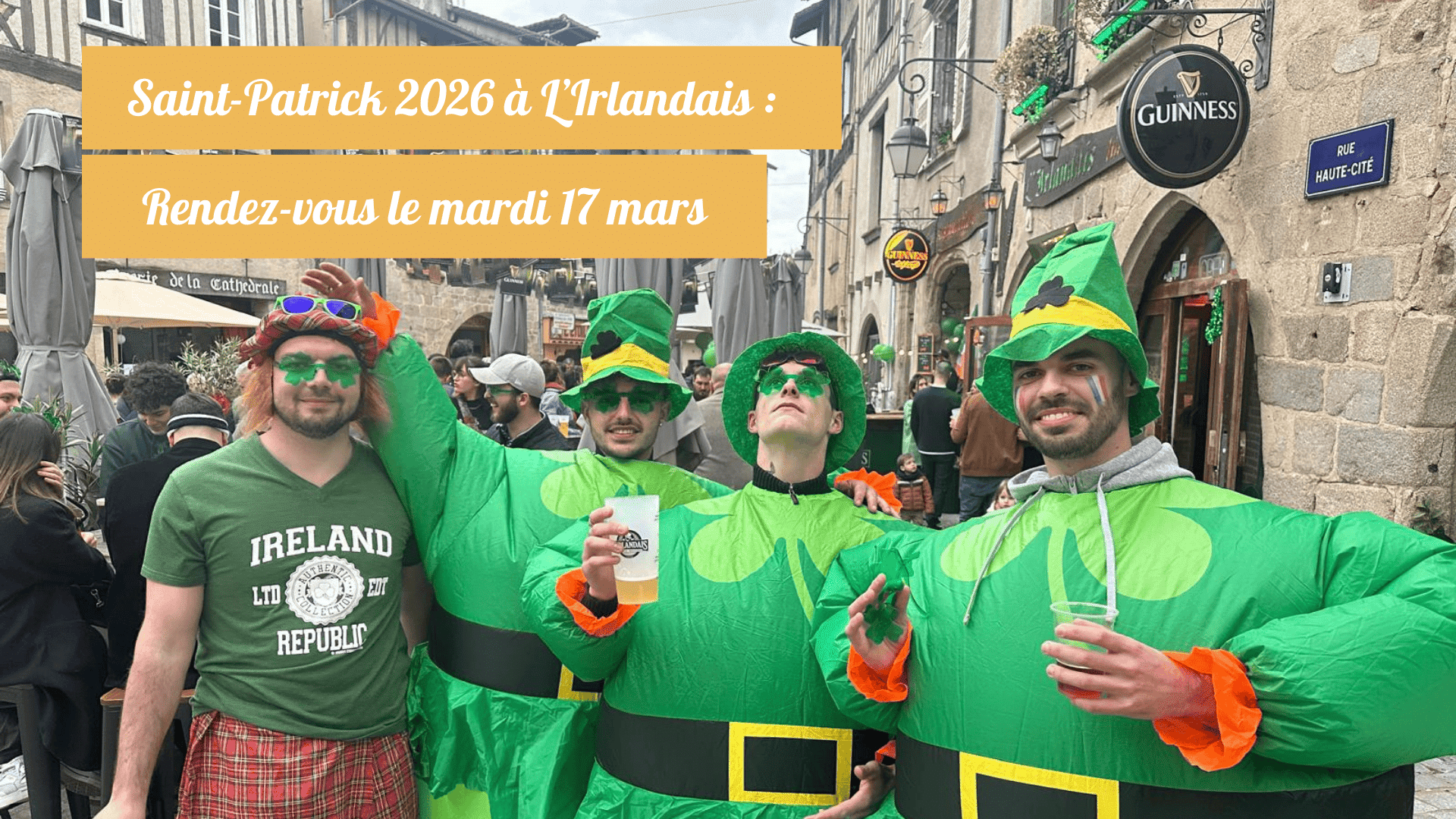 St-Patrick 2026 à L'Irlandais